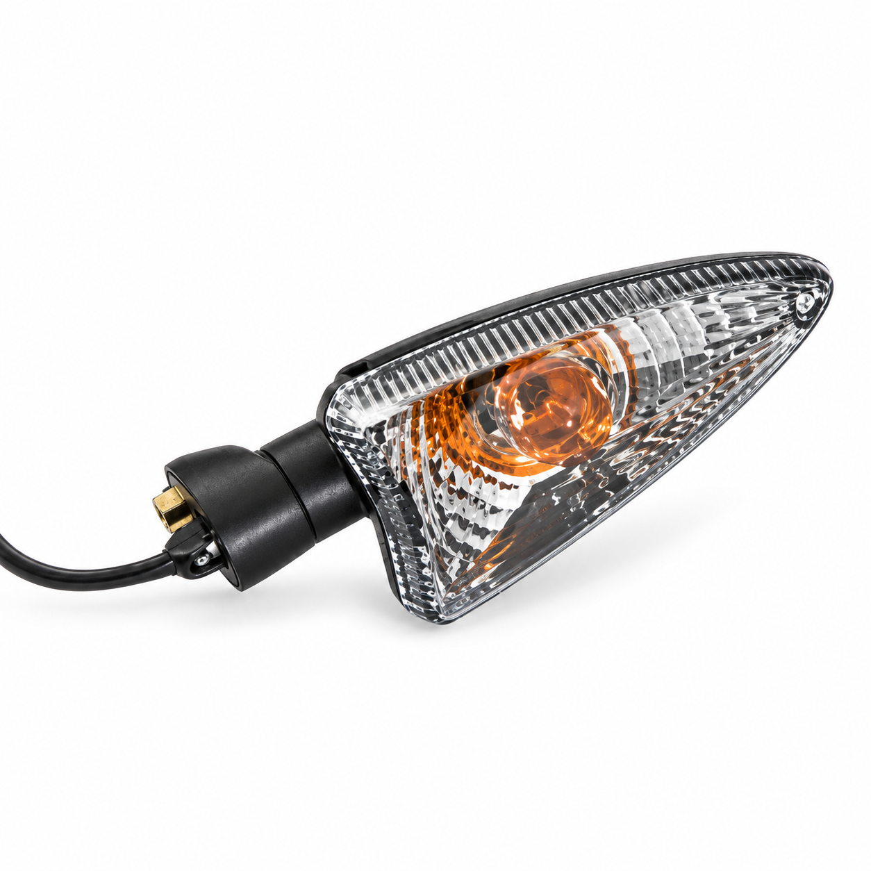 Clignotant de moto transparent et ambré (1)