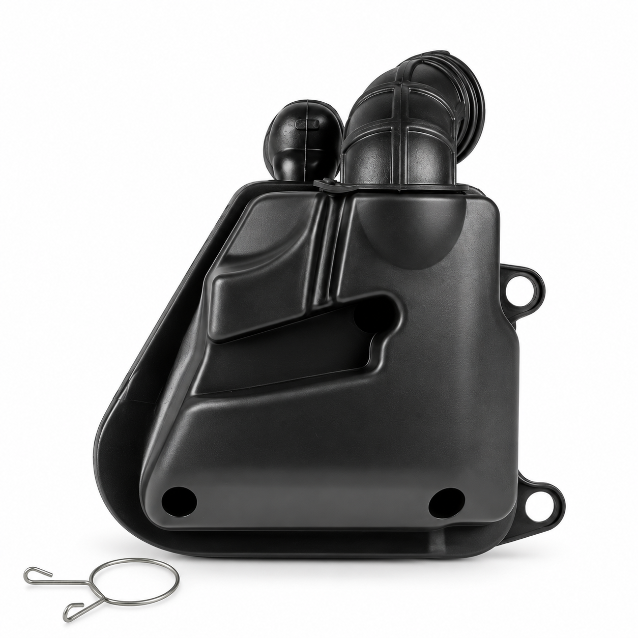 Pièce automobile noire et clip métallique (1)